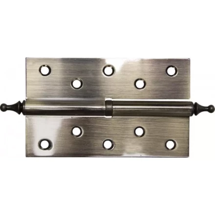 Петля дверная разъемная ЗУБР &quot;ЭКСПЕРТ&quot;, 1 подшипник, цвет ст. латунь (AB), правая, с крепежом, 125х75х2,5мм,2шт 37605-125-5R купить в Урае