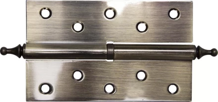 Петля дверная разъемная ЗУБР &quot;ЭКСПЕРТ&quot;, 1 подшипник, цвет ст. латунь (AB), правая, с крепежом, 125х75х2,5мм,2шт 37605-125-5R купить в Урае