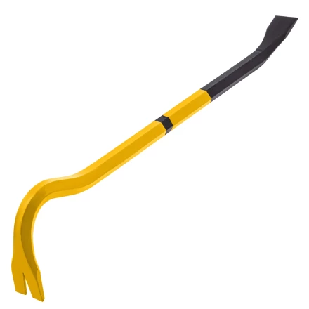 Лом-гвоздодер, Denzel 450 мм, шестигранный 16 мм, окрашенный, сталь 65, 25202 купить в Урае