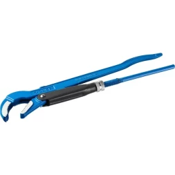 Ключ трубный рычажный ЗУБР "ПРОФЕССИОНАЛ", изогнутые губки, цельнокованый, Сr-V, № 2,  1,5" 27337-2_z01