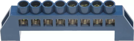 Шина СВЕТОЗАР нулевая, в изоляц оболочке, 6х9мм, 8 полюсов, макс. ток 100А 49805-08 купить в Урае