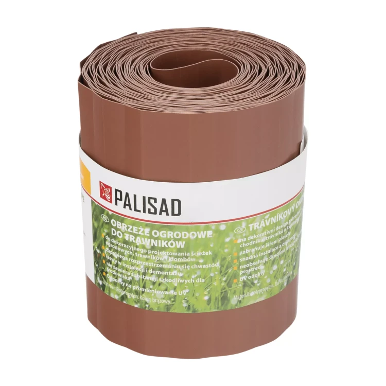 Бордюрная лента Palisad, 15х900 см, полипропиленовая, коричневая, Россия 644847 купить в Урае