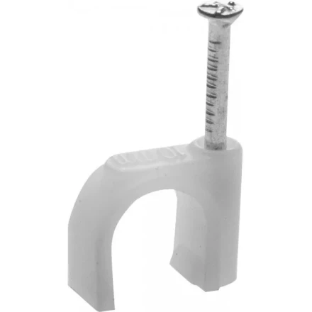 Скоба-держатель для круглого кабеля, с оцинкованным гвоздем, 10 мм, 70 шт, STAYER Master 4510-10 4510-10 купить в Урае