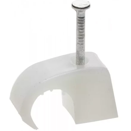 Скоба-держатель для кабеля, универсальная, с оцинкованным гвоздем, 4-7 мм, 60 шт, STAYER Master 45050-04-07 45050-04-07 купить в Урае