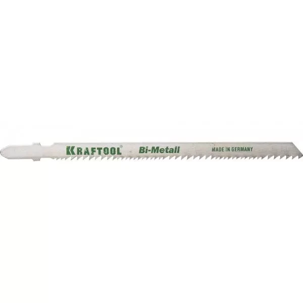 Полотна KRAFTOOL, T345XF, для эл/лобзика, Bi-Metall,универ.: по нерж.стали, дереву с гвоздями, EU-хвост., шаг 1,8-2,5мм, 110мм, 2шт 159505-U купить в Урае
