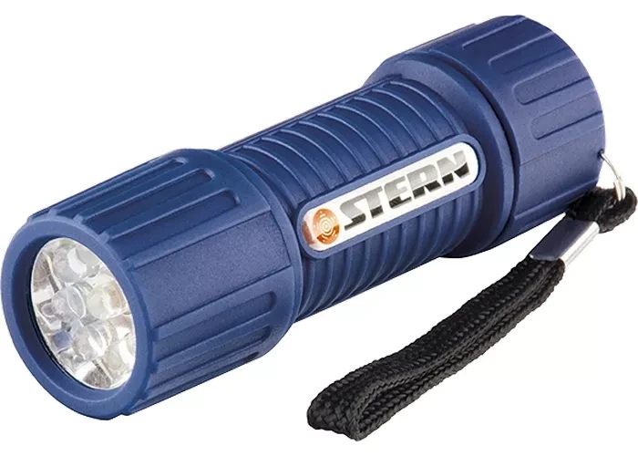 Фонарь светодиодный, серый корпус с мягким покрытие, 9Led, 3хААА, Stern 90512 купить в Урае