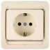 Розетка СВЕТОЗАР &quot;ГАММА&quot; одинарная, с заземлением, цвет бежевый, 16А/~250В SV-54105-B купить в Урае