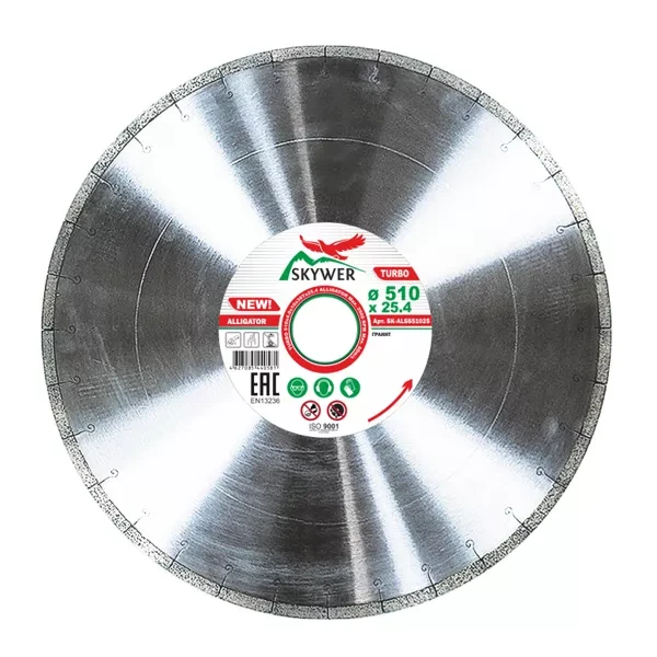Диск алмазный 1A1RSS ALLIGATOR SKYWER 510*4,0*10*38T*25,4 mm купить в Урае