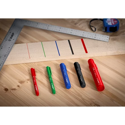 ЗУБР МП-1000К чёрный, 2-10 мм, клиновидный перманентный маркер (06333-2) купить в Урае