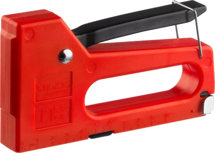 Степлер, пластиковый корпус для тонкой скобы тип 53 (4-8 мм), MIRAX 3142 купить в Урае