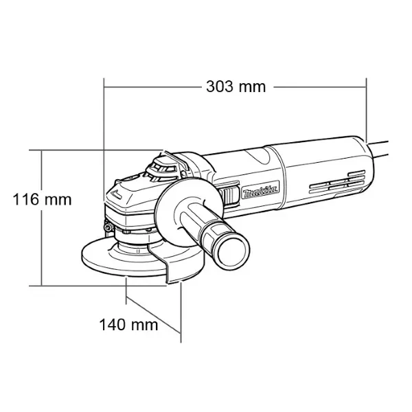 Углошлифовальная машина MAKITA GA5040C купить в Урае