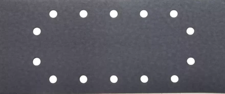 Лист шлиф. универсал. URAGAN с покрытием стеарата цинка, 14 отверстий по кругу, для ПШМ, P320, 115х280мм, 50шт 907-23104-320-50 купить в Урае