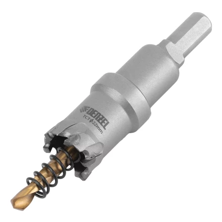 Коронка по металлу твердосплавная, 22 мм Denzel 724004 купить в Урае