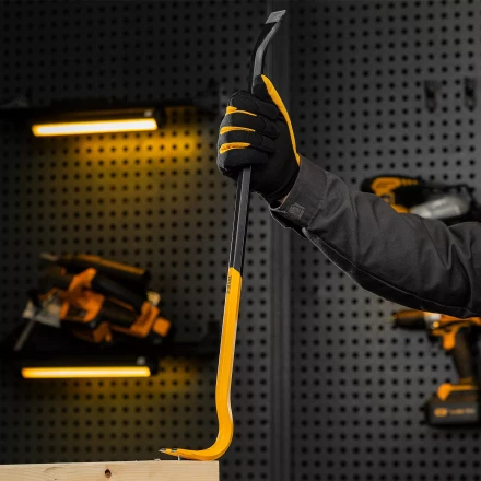 Лом-гвоздодер Denzel, 600 мм, шестигранный 16 мм, окрашенный, сталь 65, 25203 купить в Урае