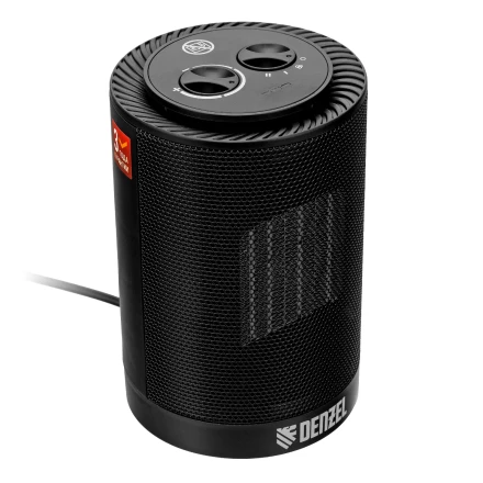 Тепловентилятор керамический Denzel DTFC-1200S, вращение, 3 реж., вент., нагрев 600/1200 Вт 96411 купить в Урае