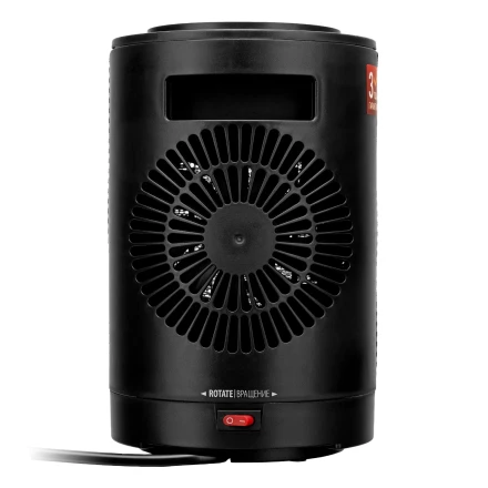 Тепловентилятор керамический Denzel DTFC-1200S, вращение, 3 реж., вент., нагрев 600/1200 Вт 96411 купить в Урае