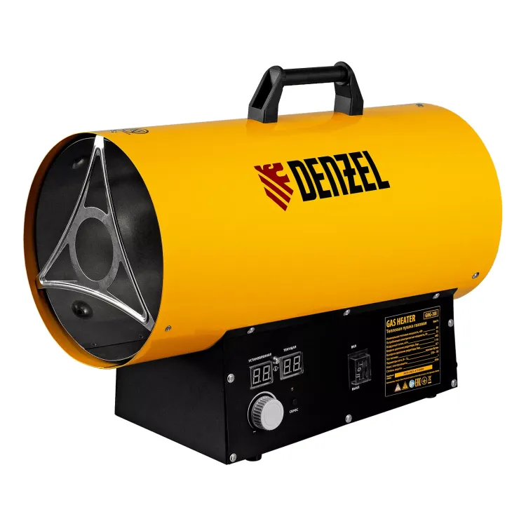 Газовая тепловая пушка Denzel GHG-30i, 30 кВт, цифровой термостат, пропан-бутан 96471 купить в Урае