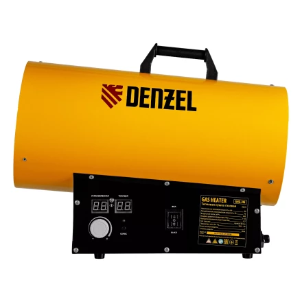 Газовая тепловая пушка Denzel GHG-30i, 30 кВт, цифровой термостат, пропан-бутан 96471 купить в Урае