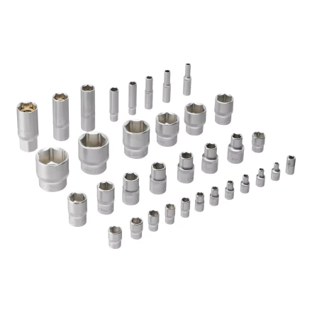 Набор инструментов Denzel 15802, 1/2&quot;, 1/4&quot;, CrV, S2, пластиковый кейс, 84 предмета купить в Урае