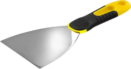 Шпатель STAYER &quot;PROFESSIONAL&quot; нержавеющее профилированное полотно, 2к ручка, 100 мм 10045-10 купить в Урае