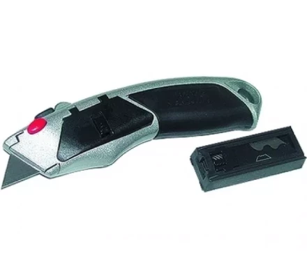 Нож 18 мм выдвижное трапециевидное лезвие металлический корпус + 8 лезвий MATRIX MASTER 78924 купить в Урае