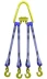 Строп текстильный четырехветвевой 4СТ 5 т  L=4 м  SF6 50 мм Звено РТ- 3 купить в Урае
