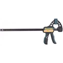 Струбцина "EcoKraft" ручная пистолетная, KRAFTOOL 32226-30, пластиковый корпус, 300/500мм, 150кгс 32226-30