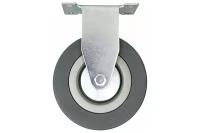 Аппаратное неповоротное колесо HITCH 120*26 резина серая FCg54 (SZ084848)