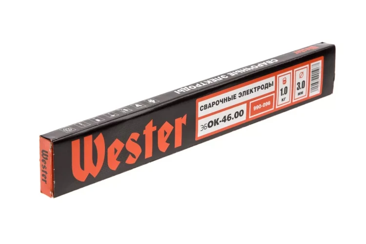 Электроды для сварки WESTER эбОК-46.00, 3.0 мм, 1 кг купить в Урае