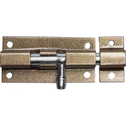 Задвижка накладная для окон и мебели &quot;ШП-60 КМЦ&quot;, цвет коричневый металлик/цинк, 60мм 37753-60 купить в Урае