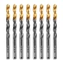 Сверло по металлу, 8 мм, HSS-Tin, Golden Tip, 8 шт. Denzel 717219 купить в Урае