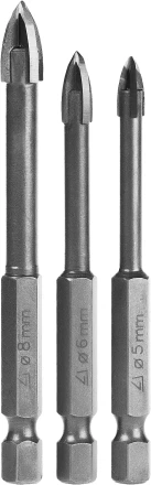 Набор: Сверла по керамике и стеклу, d=5-6-8 мм, STAYER &quot;PROFI&quot; 2985-Н3 2985-H3_z01 купить в Урае