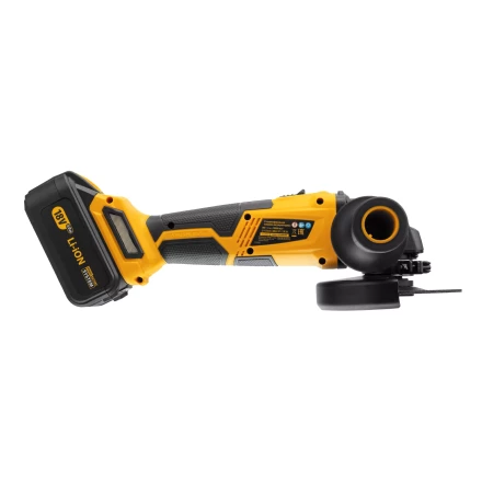 Машина углошлифовальная аккумуляторная бесщет. Denzel BLG-IB-18-125-4 27005, Li-ion, 18 В купить в Урае