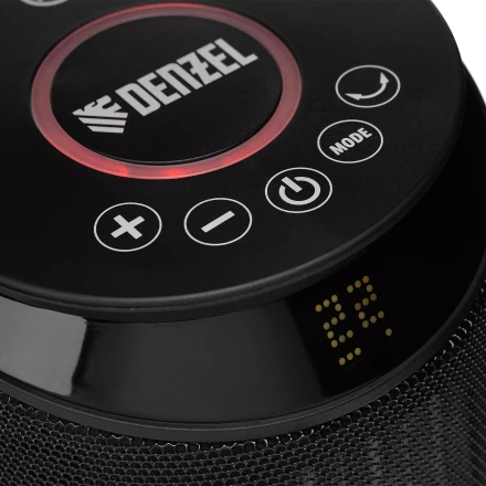 Тепловентилятор керамический Denzel DTFC-2000X, 2 кВт, wi-fi, пульт, динамик, вращение, 3 реж. 96426 купить в Урае