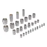 Набор инструментов Denzel 15803, 1/2", 1/4", CrV, S2, пластиковый кейс, 100 предметов купить в Урае
