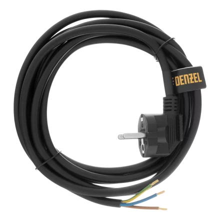 Шнур сетевой Energy Series Denzel, ПВС, 3 м, 3 x 1,5 мм, с неразборной вилкой, черный, 3 м, 37675 купить в Урае