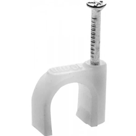 Скоба-держатель для круглого кабеля, с оцинкованным гвоздем, 12 мм, 60 шт, STAYER Master 4510-12 4510-12 купить в Урае