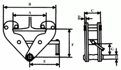 Захват балочный тип JT клипса LB г-п 10 тонн купить в Урае