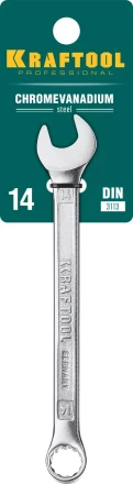 Ключи комбинированные KRAFTOOL, Cr-V, DIN 3113 27079-14 купить в Урае
