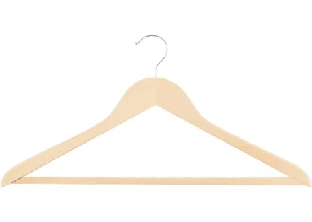 Вешалка деревянная для одежды с антискользящей рифленой перекладиной ТМ Elfe 92916 купить в Урае