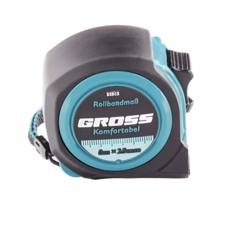 Рулетка Komfortabel 8 м х 25 мм обрезиненный корпус Gross 32563 купить в Урае