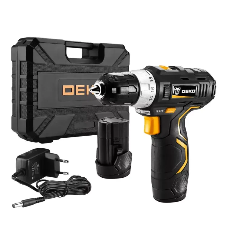 Дрель аккумуляторная в наборе DEKO GCD12DU3 SET4, 063-4140 купить в Урае