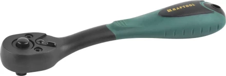 Трещотка для торцовых головок KRAFTOOL &quot;EXPERT&quot;, Сr-V сталь, 72 зубца, пластиковое покрытие, 1/4&quot; 27796-1/4_z02 купить в Урае