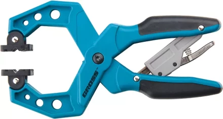 Струбцина клещеобразная, пластиковый корпус, храповый механизм жесткой фиксации, 4&quot;/100 мм GROSS 20805 купить в Урае