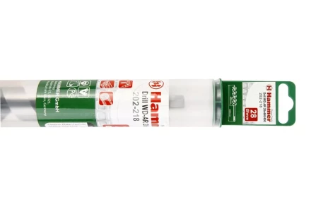 Сверло по дереву HAMMER Ф28х460мм (DR WD AR 28мм*460/370мм) купить в Урае