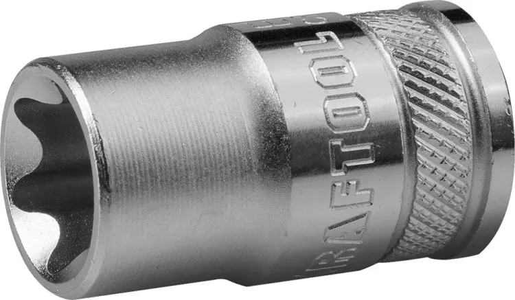 Торцовая головка KRAFTOOL "INDUSTRIE QUALITAT", Cr-V, внешний TORX, хромосатинированная, 1/2", Е 12 27810-12_z01 купить в Урае