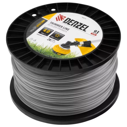 Леска для триммера двухкомпонентная звезда, 4,0мм х 93м, на DIN катушке EXTRA CORD// Denzel 96816 купить в Урае
