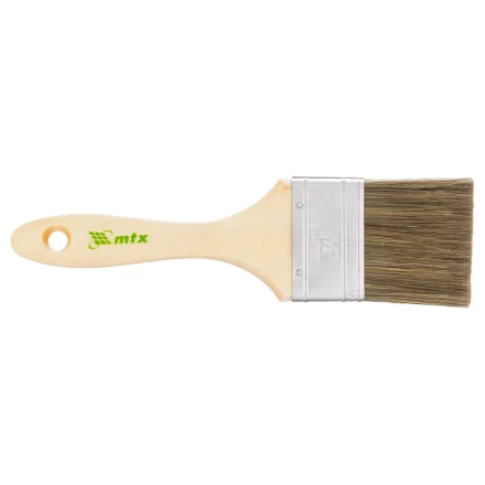 Кисть плоская "Евро" 2.5", смешанная щетина, деревянная ручка MTX 83080 купить в Урае