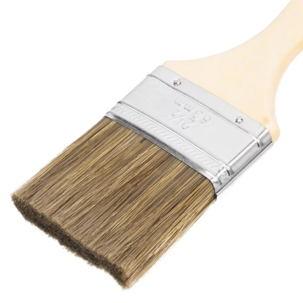 Кисть плоская "Евро" 2.5", смешанная щетина, деревянная ручка MTX 83080 купить в Урае