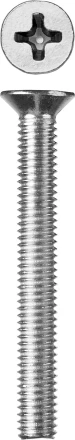 Винт ЗУБР &quot;МАСТЕР&quot; DIN 965, класс прочности 4.8, оцинкованный, M6x55мм, 5кг 303110-06-055 купить в Урае